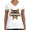 Women's Fine Jersey V-Neck Tee Women's Fine Jersey V-Neck Tee Thumbnail