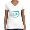 Women's Fine Jersey V-Neck Tee Women's Fine Jersey V-Neck Tee Thumbnail