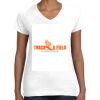 Women's Fine Jersey V-Neck Tee Women's Fine Jersey V-Neck Tee Thumbnail