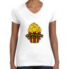 Women's Fine Jersey V-Neck Tee Women's Fine Jersey V-Neck Tee Thumbnail
