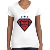 Women's Fine Jersey V-Neck Tee Women's Fine Jersey V-Neck Tee Thumbnail
