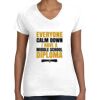 Women's Fine Jersey V-Neck Tee Women's Fine Jersey V-Neck Tee Thumbnail