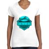 Women's Fine Jersey V-Neck Tee Women's Fine Jersey V-Neck Tee Thumbnail