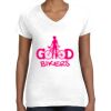 Women's Fine Jersey V-Neck Tee Women's Fine Jersey V-Neck Tee Thumbnail