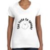 Women's Fine Jersey V-Neck Tee Women's Fine Jersey V-Neck Tee Thumbnail