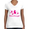Women's Fine Jersey V-Neck Tee Women's Fine Jersey V-Neck Tee Thumbnail