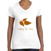 Women's Fine Jersey V-Neck Tee Women's Fine Jersey V-Neck Tee Thumbnail