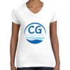 Women's Fine Jersey V-Neck Tee Women's Fine Jersey V-Neck Tee Thumbnail