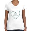 Women's Fine Jersey V-Neck Tee Women's Fine Jersey V-Neck Tee Thumbnail