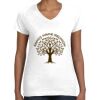Women's Fine Jersey V-Neck Tee Women's Fine Jersey V-Neck Tee Thumbnail