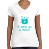 Women's Fine Jersey V-Neck Tee Women's Fine Jersey V-Neck Tee Thumbnail