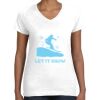 Women's Fine Jersey V-Neck Tee Women's Fine Jersey V-Neck Tee Thumbnail