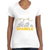 Women's Fine Jersey V-Neck Tee Women's Fine Jersey V-Neck Tee Thumbnail