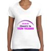 Women's Fine Jersey V-Neck Tee Women's Fine Jersey V-Neck Tee Thumbnail