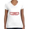 Women's Fine Jersey V-Neck Tee Women's Fine Jersey V-Neck Tee Thumbnail