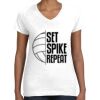Women's Fine Jersey V-Neck Tee Women's Fine Jersey V-Neck Tee Thumbnail