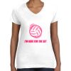Women's Fine Jersey V-Neck Tee Women's Fine Jersey V-Neck Tee Thumbnail