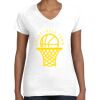Women's Fine Jersey V-Neck Tee Women's Fine Jersey V-Neck Tee Thumbnail
