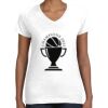 Women's Fine Jersey V-Neck Tee Women's Fine Jersey V-Neck Tee Thumbnail