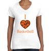 Women's Fine Jersey V-Neck Tee Women's Fine Jersey V-Neck Tee Thumbnail