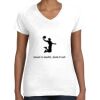 Women's Fine Jersey V-Neck Tee Women's Fine Jersey V-Neck Tee Thumbnail