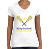 Women's Fine Jersey V-Neck Tee Women's Fine Jersey V-Neck Tee Thumbnail