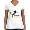 Women's Fine Jersey V-Neck Tee Thumbnail