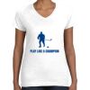 Women's Fine Jersey V-Neck Tee Women's Fine Jersey V-Neck Tee Thumbnail