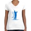 Women's Fine Jersey V-Neck Tee Women's Fine Jersey V-Neck Tee Thumbnail