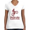 Women's Fine Jersey V-Neck Tee Women's Fine Jersey V-Neck Tee Thumbnail