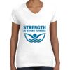 Women's Fine Jersey V-Neck Tee Women's Fine Jersey V-Neck Tee Thumbnail