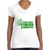 Women's Fine Jersey V-Neck Tee Women's Fine Jersey V-Neck Tee Thumbnail