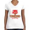Women's Fine Jersey V-Neck Tee Women's Fine Jersey V-Neck Tee Thumbnail