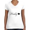 Women's Fine Jersey V-Neck Tee Women's Fine Jersey V-Neck Tee Thumbnail