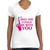 Women's Fine Jersey V-Neck Tee Women's Fine Jersey V-Neck Tee Thumbnail