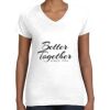 Women's Fine Jersey V-Neck Tee Women's Fine Jersey V-Neck Tee Thumbnail