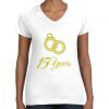 Women's Fine Jersey V-Neck Tee Women's Fine Jersey V-Neck Tee Thumbnail