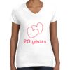 Women's Fine Jersey V-Neck Tee Women's Fine Jersey V-Neck Tee Thumbnail