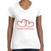 Women's Fine Jersey V-Neck Tee Women's Fine Jersey V-Neck Tee Thumbnail