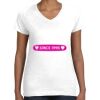 Women's Fine Jersey V-Neck Tee Women's Fine Jersey V-Neck Tee Thumbnail
