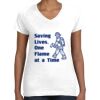 Women's Fine Jersey V-Neck Tee Women's Fine Jersey V-Neck Tee Thumbnail