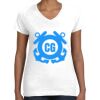 Women's Fine Jersey V-Neck Tee Women's Fine Jersey V-Neck Tee Thumbnail