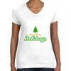 Women's Fine Jersey V-Neck Tee Women's Fine Jersey V-Neck Tee Thumbnail